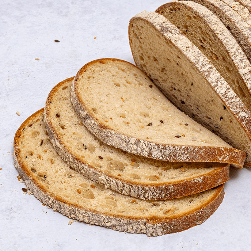 low-carb sourdough bloomer