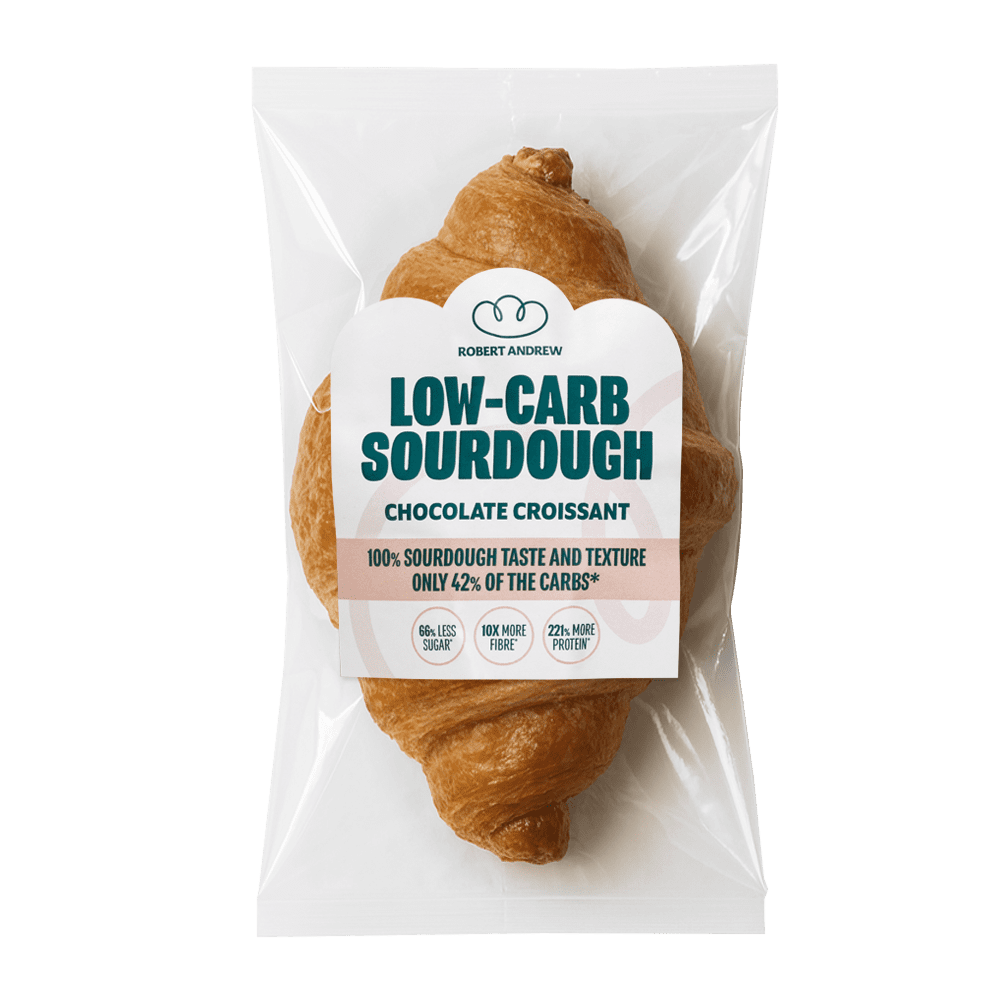 LOW-CARB SOURDOUGH CHOCOLATE CROISSANT | 100g - Robert Andrew Low-Carb Sourdough