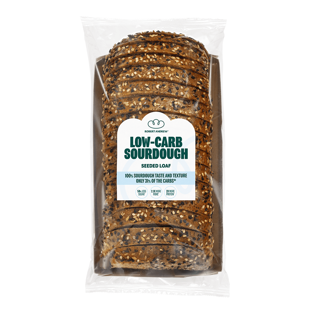 LOW-CARB SOURDOUGH SEEDED LOAF | 300g - Robert Andrew Low-Carb Sourdough