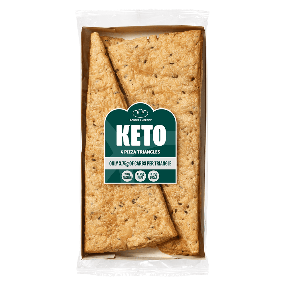 KETO PIZZA TRIANGLES | 4x65g - Robert Andrew Low-Carb Sourdough