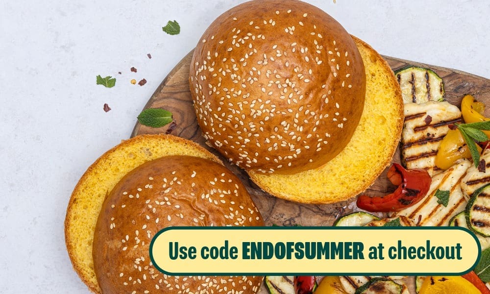 brioche bun with end of summer sale